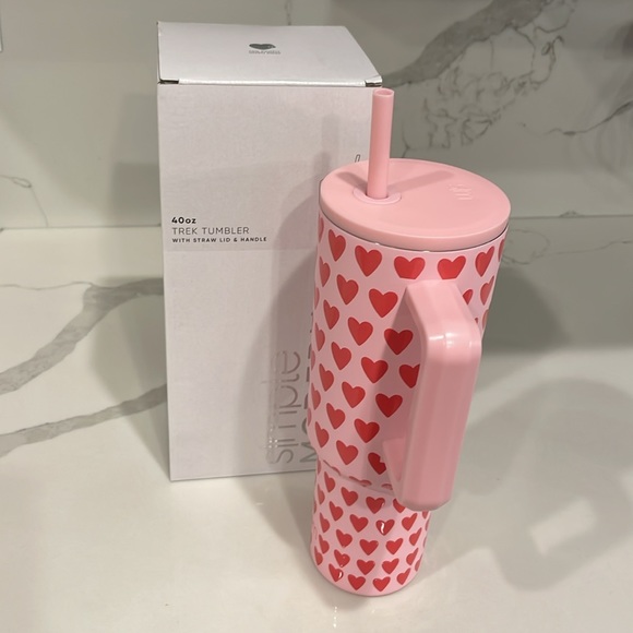 Simple Modern - SWEETHEART ♥️ Pink and Red 40oz Trek Tumbler - NWT! - Picture 3 of 8